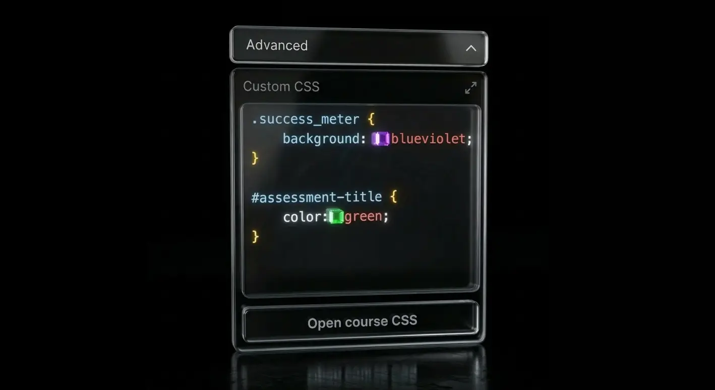 Theme and Course Custom CSS
