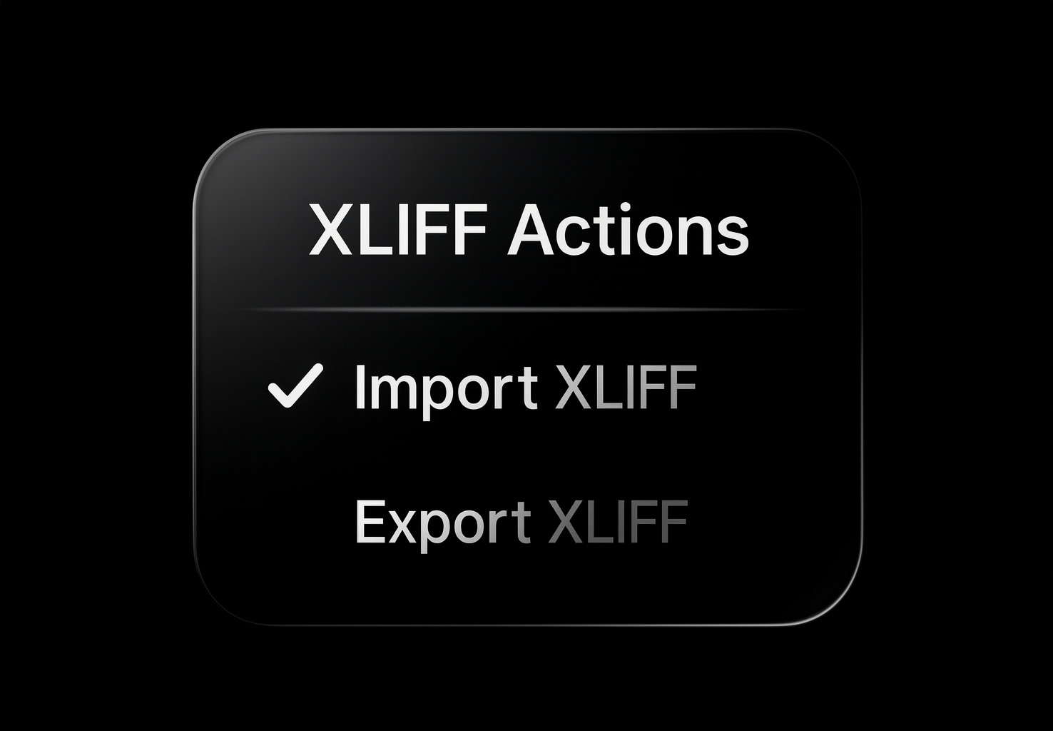 XLIFF translations
